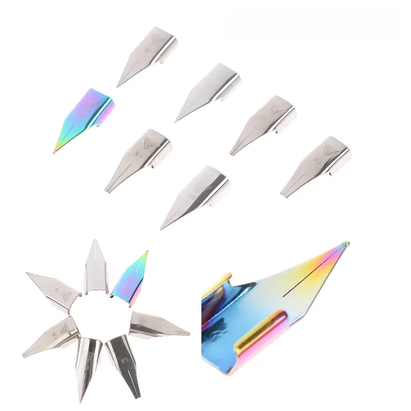 Plume en acier inoxydable pour LAMY/Wing Sung, plume de stylo, 3008mm, 359, 0.38 pièces par ensemble, remplacement, argent