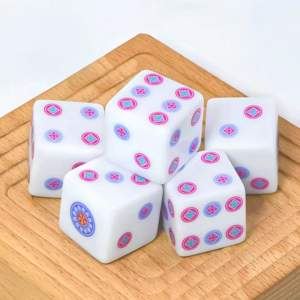 6Pcs Color Concentric Circles D20 Dice, Dungeons and Dragons Polyhedral RPG Dice, Adult Desktop Games, Unique Christmas Gift