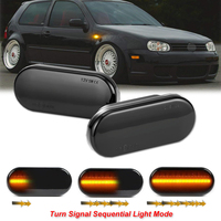 2X LED Dynamic Side Marker Turn Signal Light Indicator for VW Bora Golf 3 4 MK4 Jette Lupo Passat Z2 3BG Polo SB6 SEAT Ibiza T5