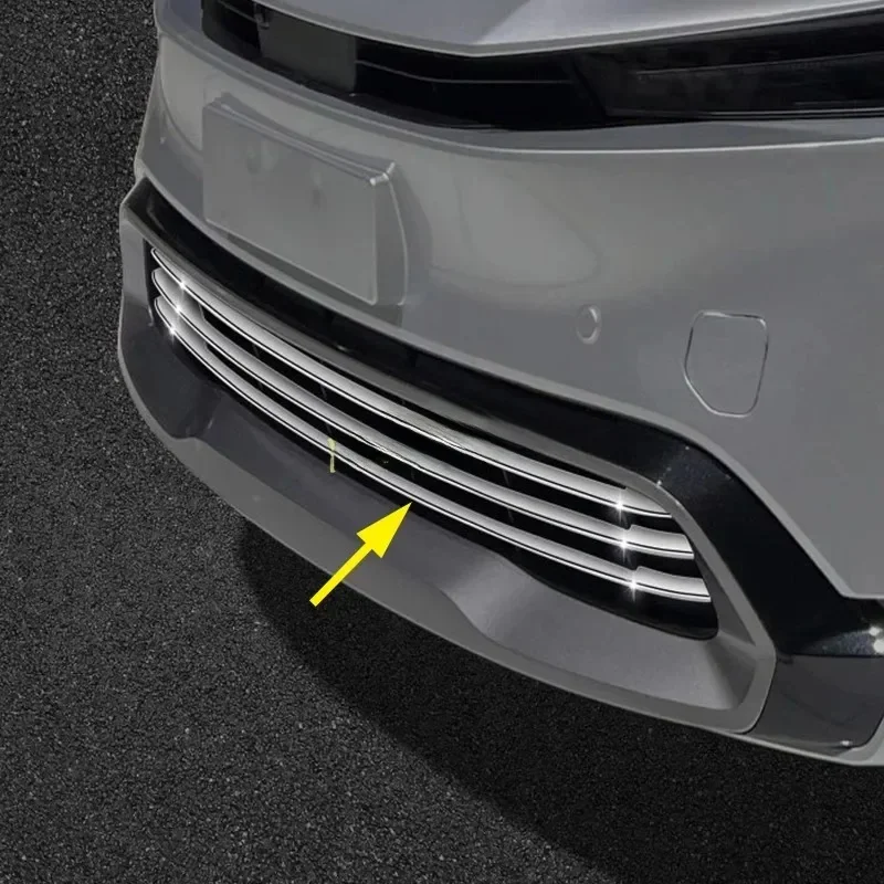Stainless Steel Front Bumper Grill Grille Molding Stylish Trims For Toyota Prius 60 2023 2024 2025