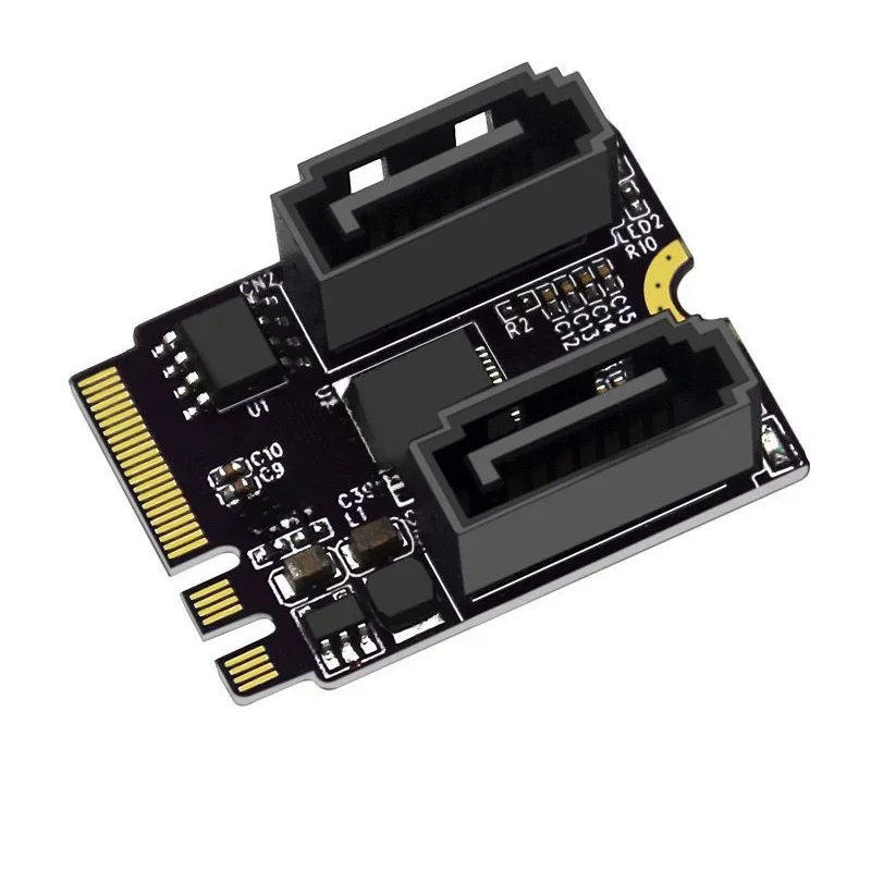 Klucz karty rozszerzeń M2 do SATA3.0 A + E WIFI M.2 do karty adaptera dysku twardego SATA bez instalacji sterownika — zdjęcie 2