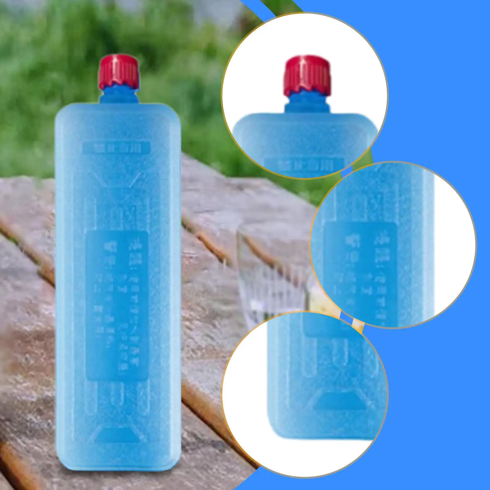 6 Pcs Ice Cooler Blocks Reusable Cooling Ice Packs Portable Freezer Packs for Food Drink Cooling for Outdoors Picnics Camping