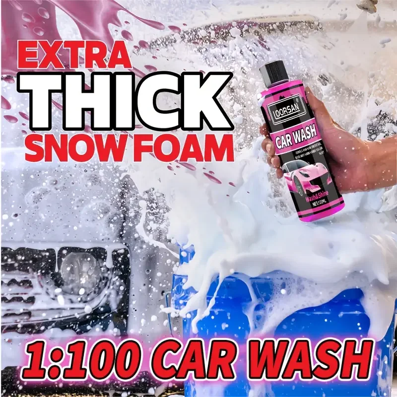 All-in-One Car Care and Polishing Solution-Pink High-Foaming Formula,Suitable for Sedans, SUVs, and Campers|Superior Performance