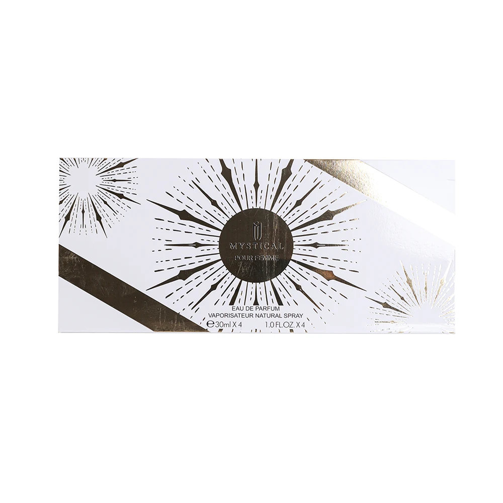 

Мистические духи | Мистический набор из 4 предметов | Mystical 30 мл + Mystical Освежитель воздуха 30 мл + Mystical Спрей для тела 30 мл + Mysterious Fores