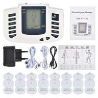 Estimulador eléctrico JR309, masajeador de terapia muscular relajante de cuerpo completo, masajeador corporal de acupuntura de pulso tens, almohadillas de 16 Uds.
