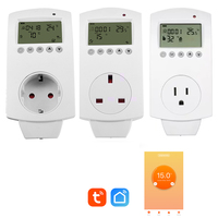 PowXla WiFi Smart Thermostat Plug Programmable APP Set Timer, Tuya Remote Control Socket UK EU US, Works with Alexa/Google Home