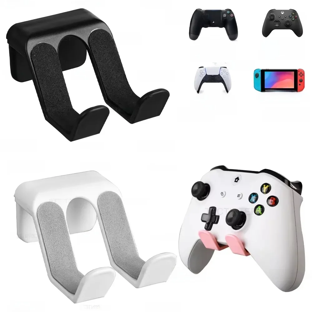 Support de suspension mural pour Switch Pro/PS5/PS4/Xbox One, contrôleur de jeu, crochet de casque, support d'étagère de rangement universel