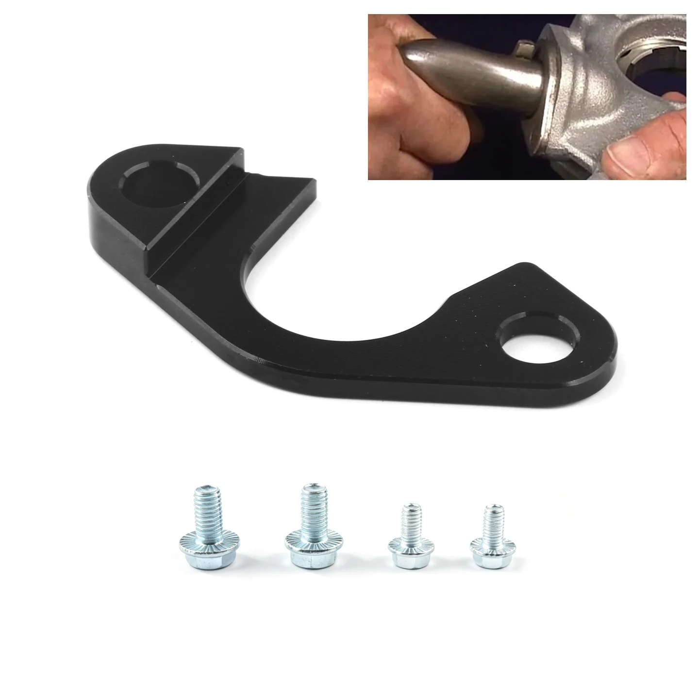 Aluminum Oil Pump Pickup Tube Girdle Brace Hold‑Down with Stainless Bolts For GEN III IV LS1 LS2 LS3 LS6 Corvette Trans Engine