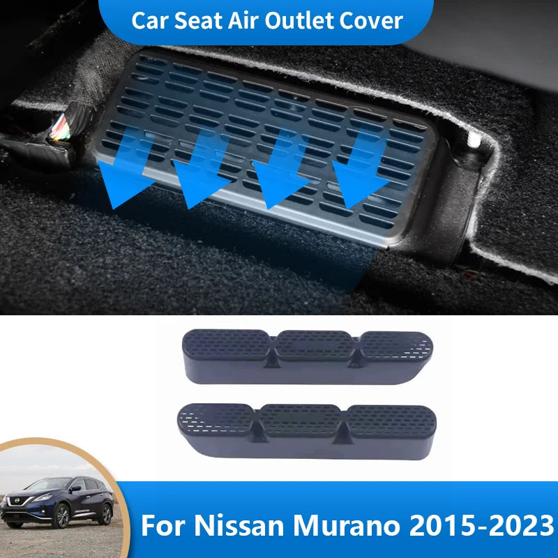 

for Nissan Murano SL Z52 MK3 2015~2023 2022 ABS Car Air Outlet TrimCar Under Seat Floor Heater Air Conditioner Vent Outlet Cover