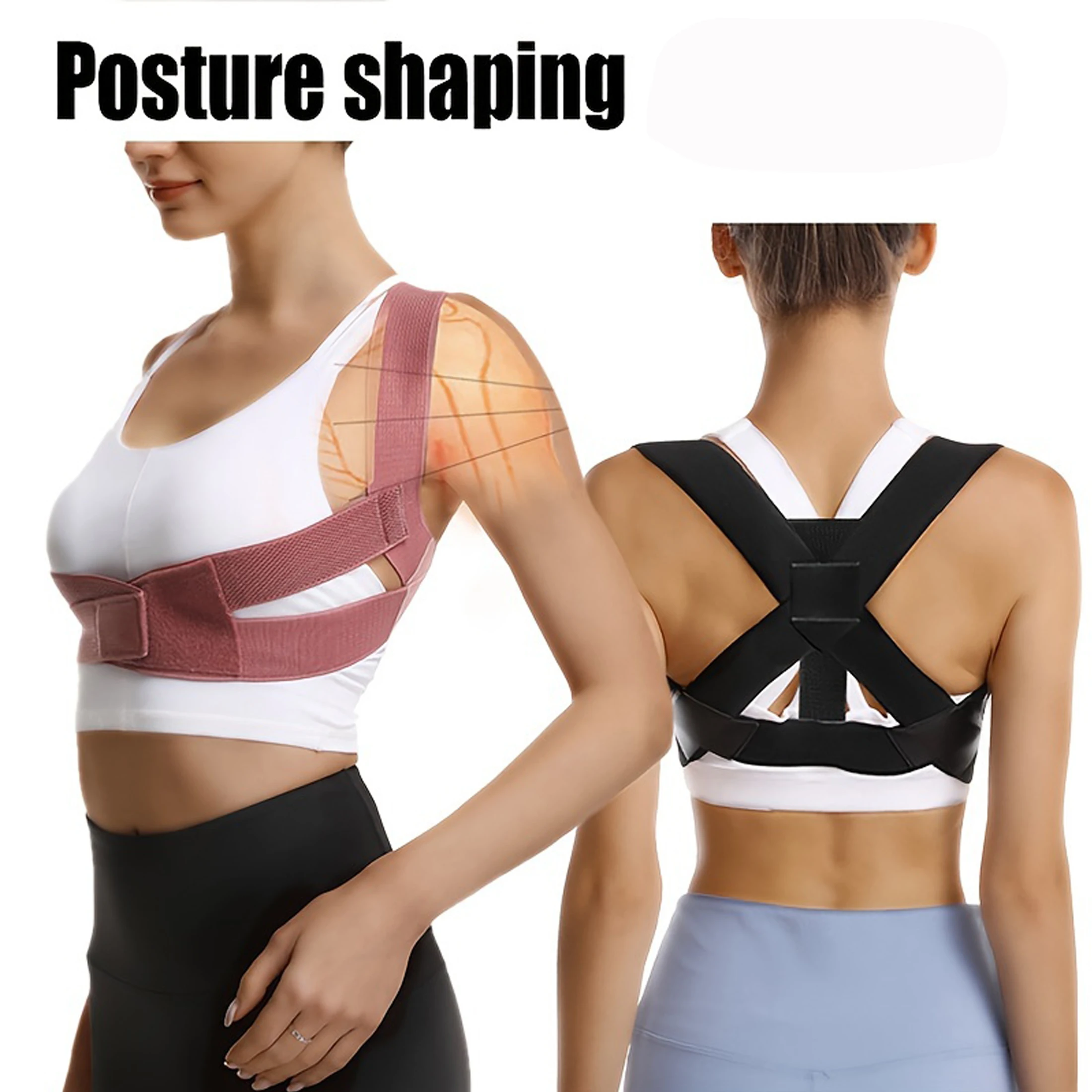 Posture Corrector Invisible Back Brace For Hunched Shoulders,Adjustable Comfort Fit,S/M/L Sizes, For Posture Improvement