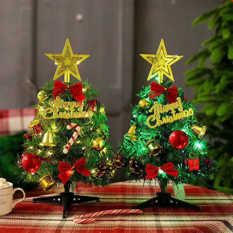 30CM Mini Christmas Trees Warm White / Multicolor String low Home parties Garden Decorative Xmas Tree New Year Decorations