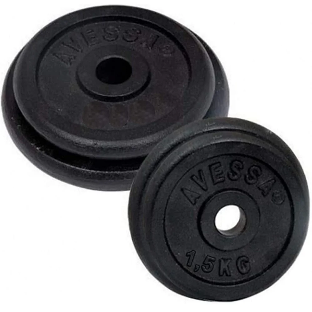 1,5 kg con mancuernas disco pesas Fitness para levantamiento de pesas Crossfit equipo Barra de gimnasio músculo fuerza ejercicio barra Discos Fundicion Pesas Barra 1.5 kg discos pesas gimnasio