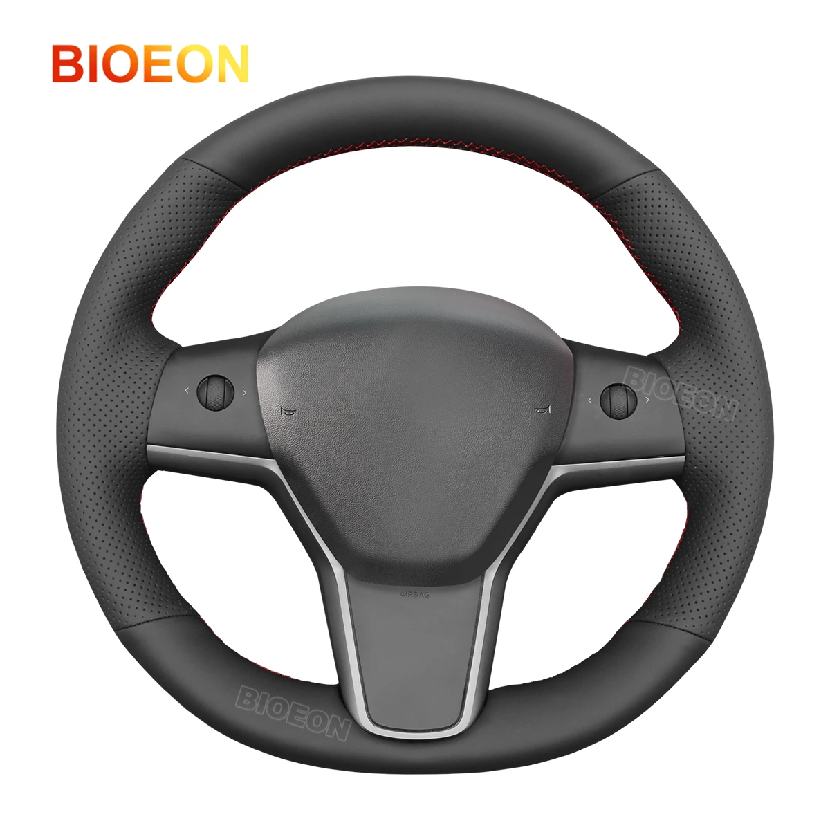 

Bioeon Black из искусственной кожи для Tesla Model 3 2017-2023 / Model Y 2020-2023