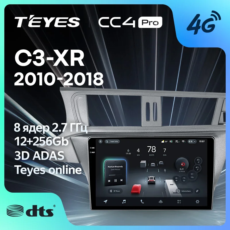 TEYES CC4 PRO For Citroen C3-XR 2010 - 2018 CarPlay Radio Multimedia Stereo Car play Android Auto 2DIN Autoradio