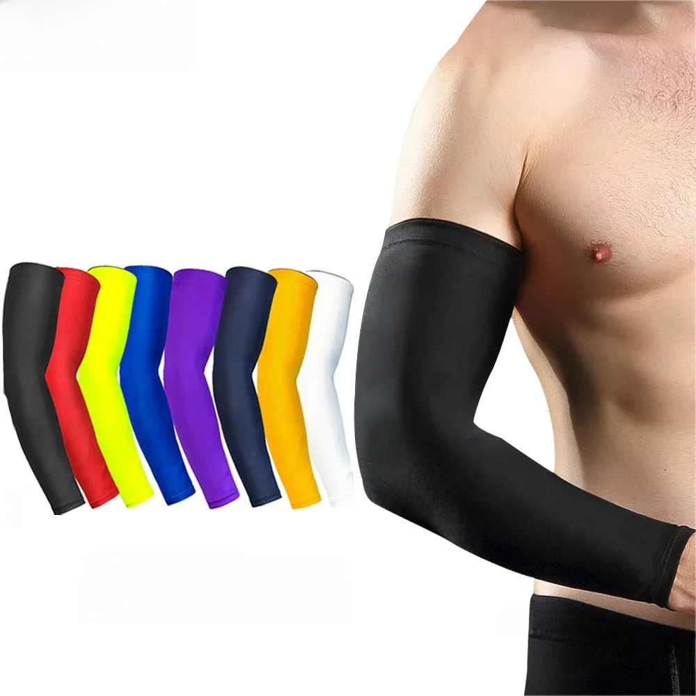 AliExpress GLOOF 1Pcs Sports Arm Compression Sleeve Golf Basketball Cycling Arm Warmer Summer Running UV Protection