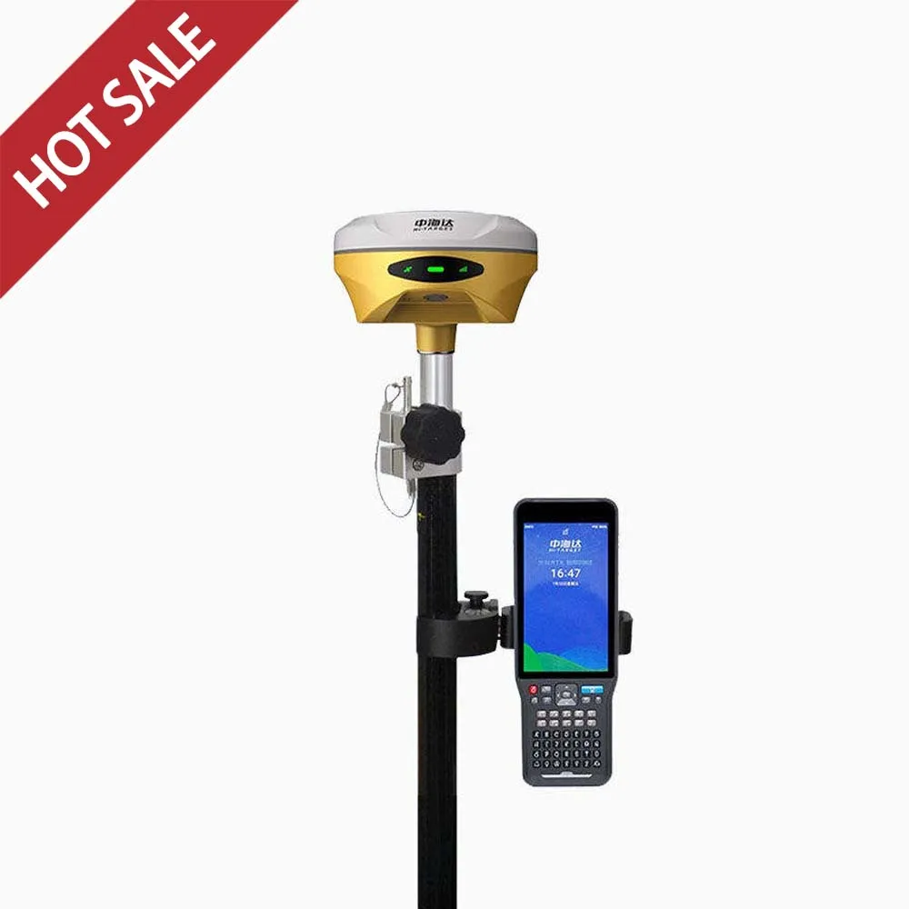 

HI-TARGET V300 GNSS Receiver For Beidou Positioning RTK Instrument For Municipal Road Photovoltaic Surveying Visual Measure