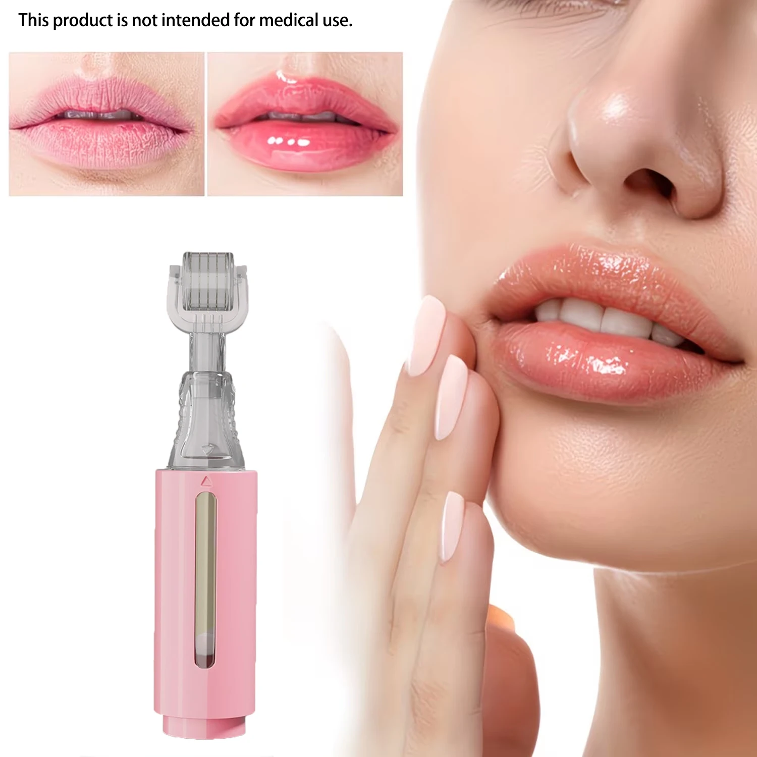 1-unidade-de-derma-roller-com-105-agulhas-de-titanio-comprimento-da-agulha-025mm-adequado-para-labios-couro-cabeludo-rosto-presente-ideal-para-mulheres-rosa