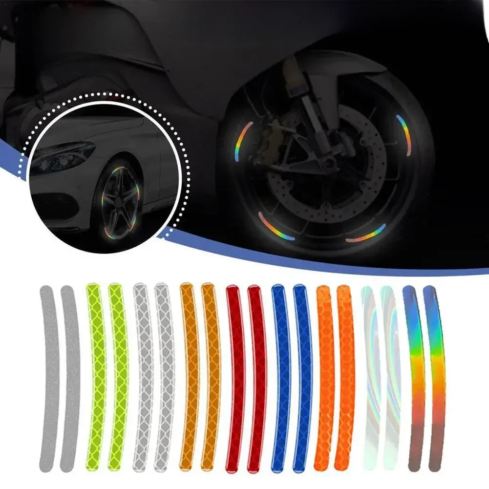 AliExpress Car Tire Rim Reflective Sticker Night Safety Warning Strip Motorcycle Bike Auto Wheel Hub Reflector