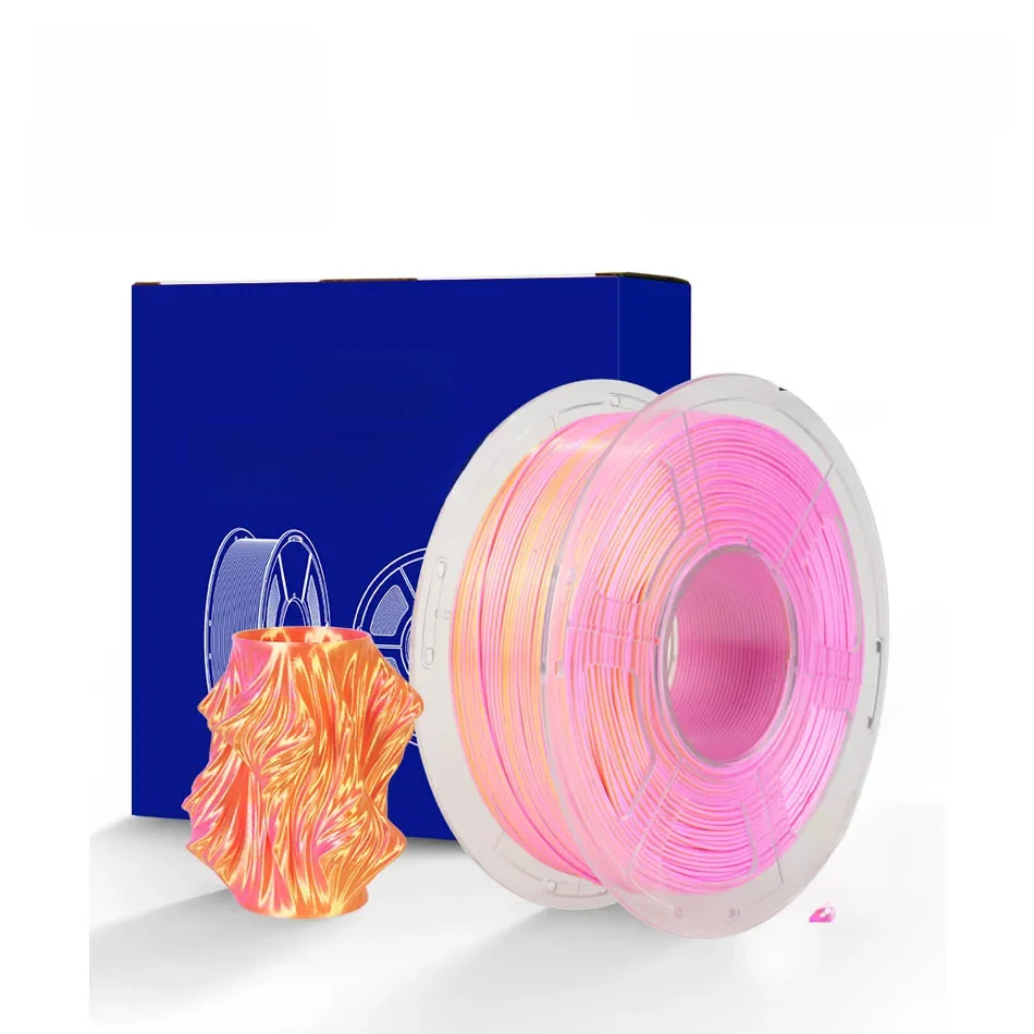 JAYO Tri-Colors SILK PLA 3D-Drucker-Filament 1,75 mm Coextrusion PLA + Filament Mehrfarbig wie