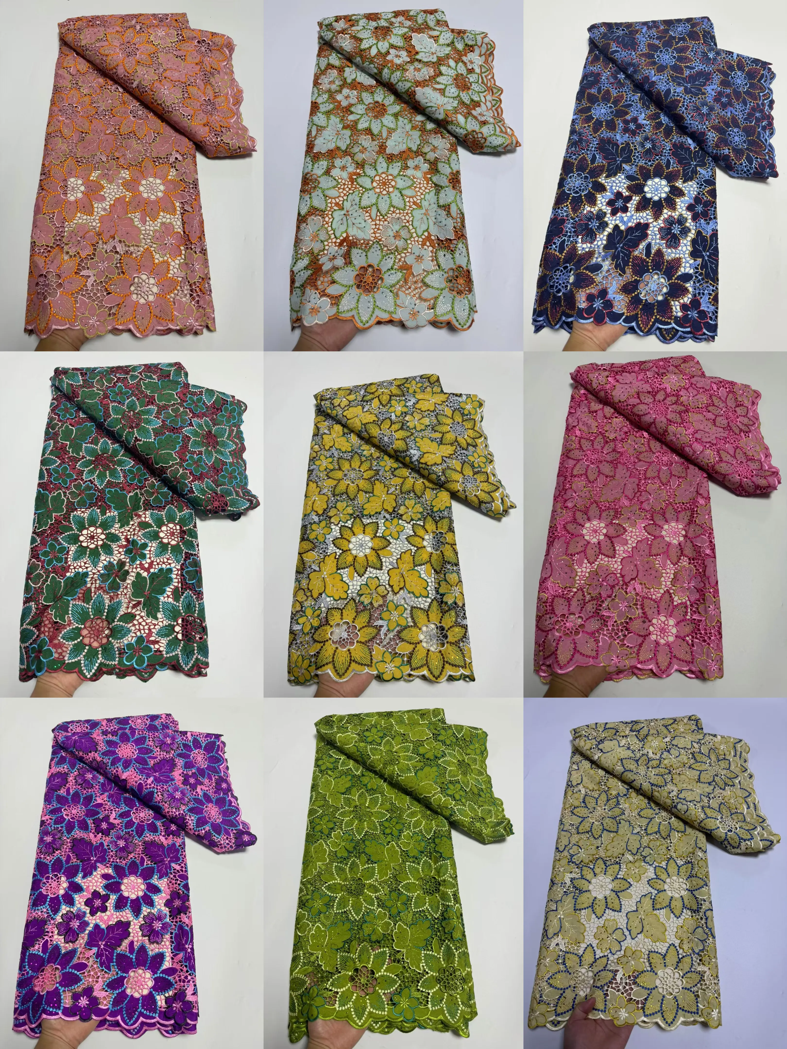 

Африканский шнур, кружевная ткань, вышивка, французский гипюр, тюль, кружево с камнями, водорастворимые кружевные материалы, свадебное платье, 5 ярдов