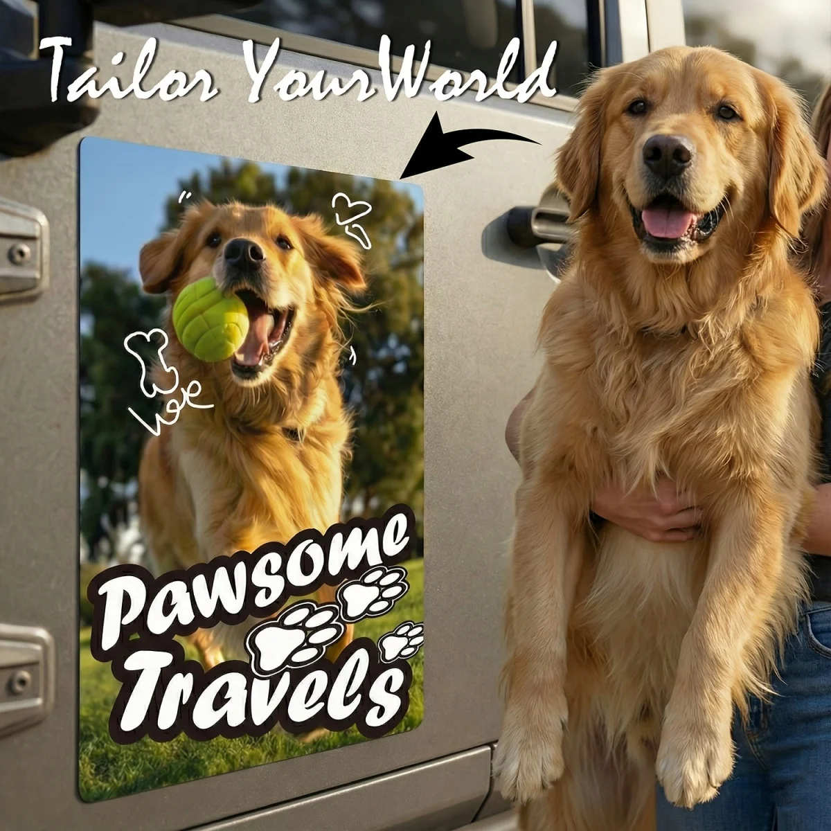 Customizable High-Quality Car Magnets—Removable and Waterproof—Suitable for Vehicles, Trucks, and Metal Surfaces.