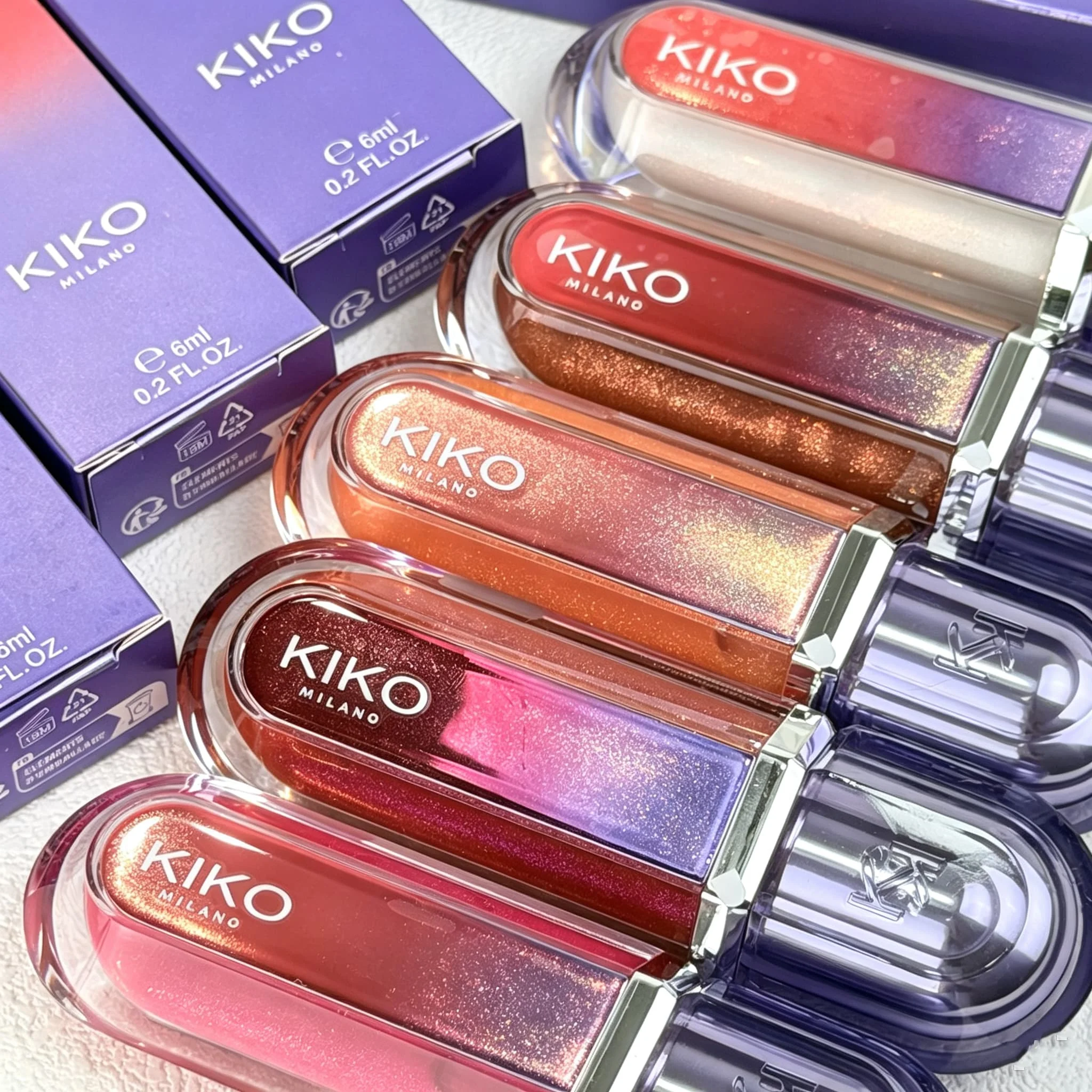 KIKO MILANO 3D Hydra Xtreme Lipgloss Llimited Edition Plump Lip Glaze Mirror Lipstick High Shine Gloss Hydrating Plumping