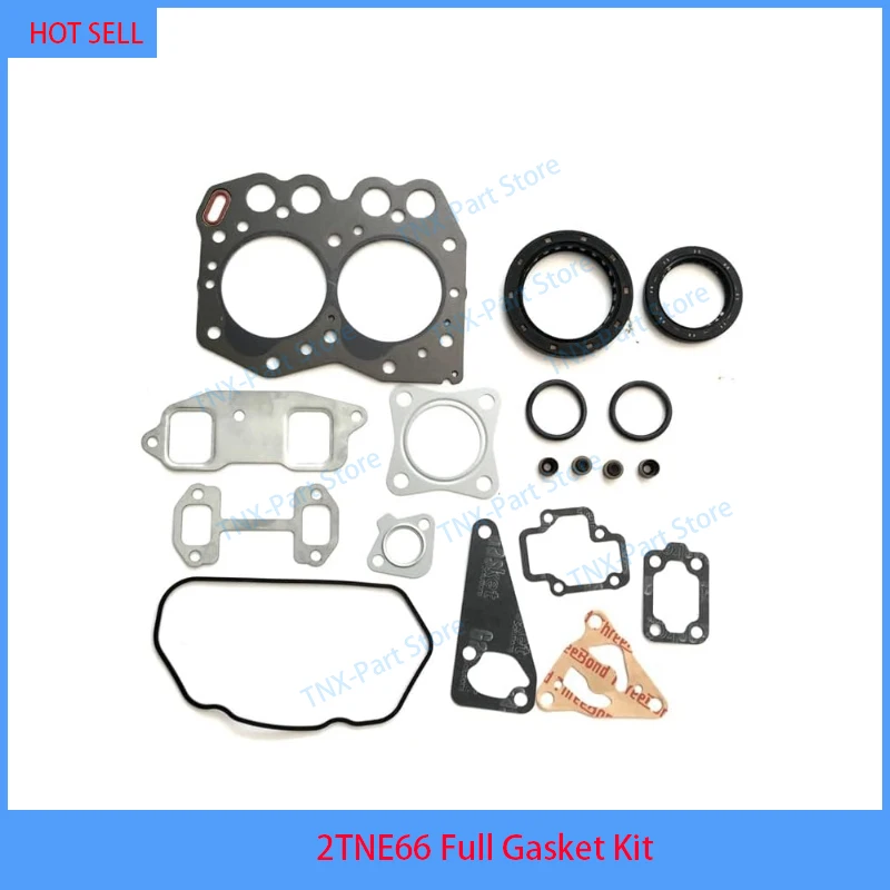 

2TNE66 Full Gasket Kit For Yanmar With Cylinder Head Gasket Overhaul Rebuild Kit Engine