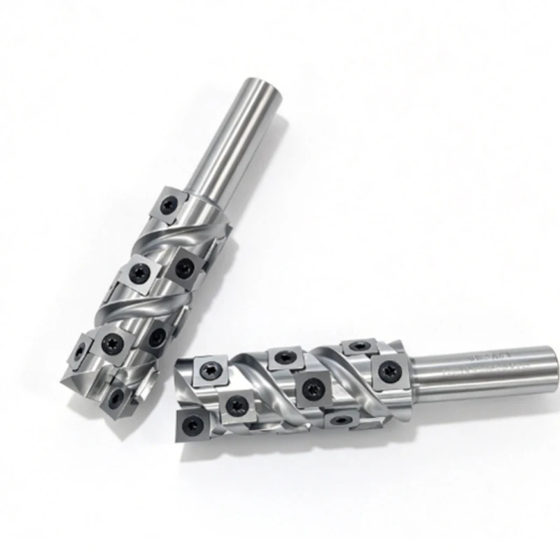 Carbide Insert Recessed Molding Router Bit 16/20 Shank 32mm Cutting Diameter Wood Trimming Milling Cutter for Woodworking