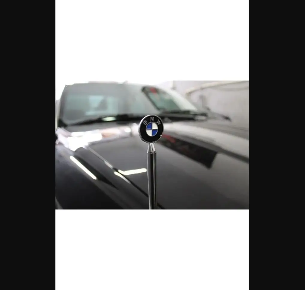 For Bmw Chrome Parking Pole  Streamer Pennant Pole- Chromium styling Stainless Steel Body Kit