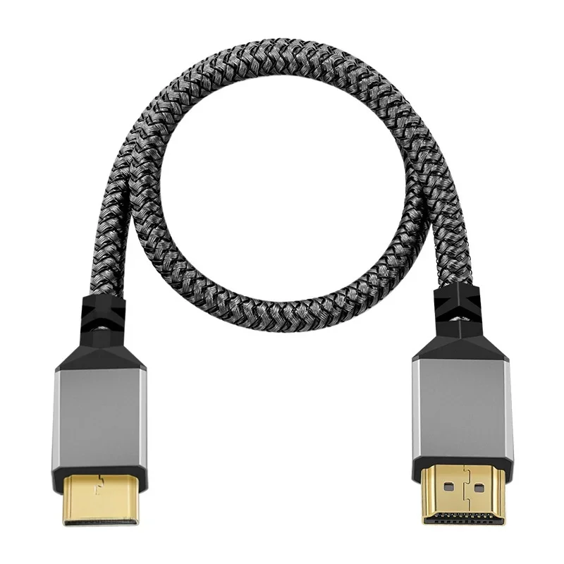 4K@60HZ UHD HDMI Cable Nylon Braid Compatible V2.0 HDMI TO MINI HDMI MINIHDMI Extension Male to Male Plug Cable hdtv tv Cable
