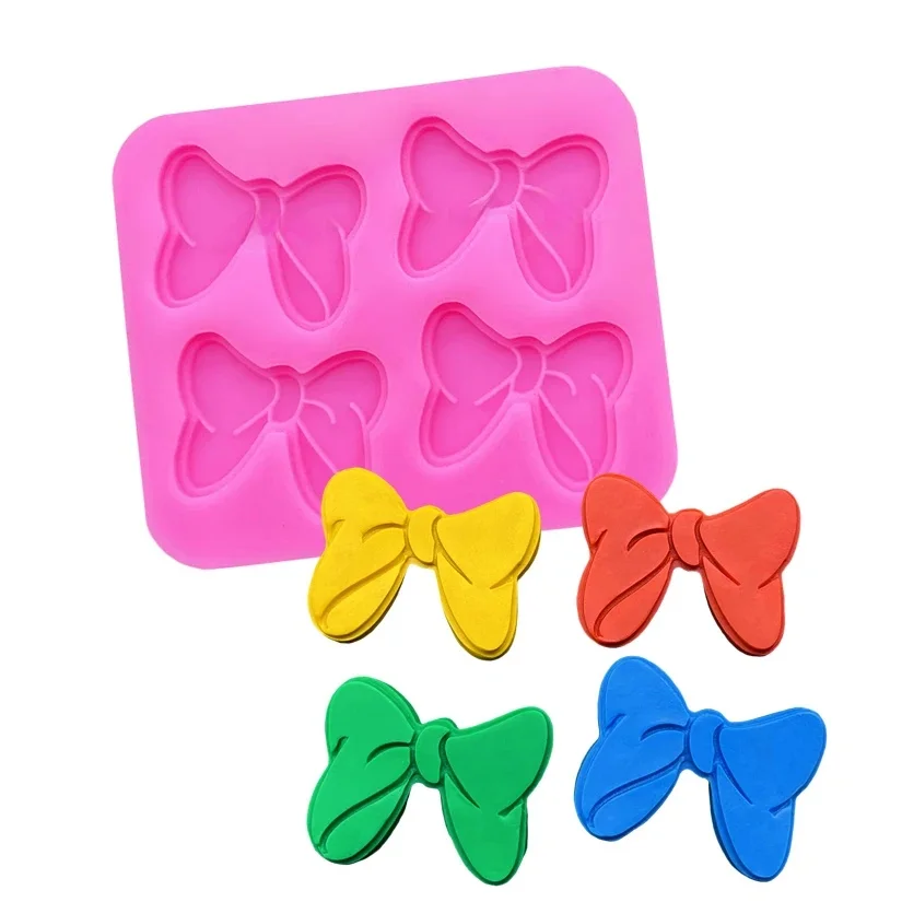 Moule en silicone pour nœuds, outils de résine, moule à cupcakes, outils de décoration de gâteaux en fondant