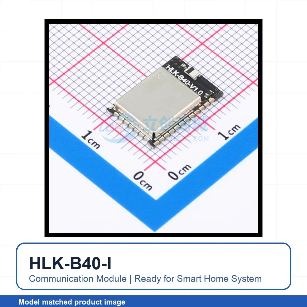 6pcs HLK-B40-I SMD 14x9.5mm ADC I2C SPI GPIO PWM 5.1 10dBm Bluetooth Wireless Module for Smart Home System