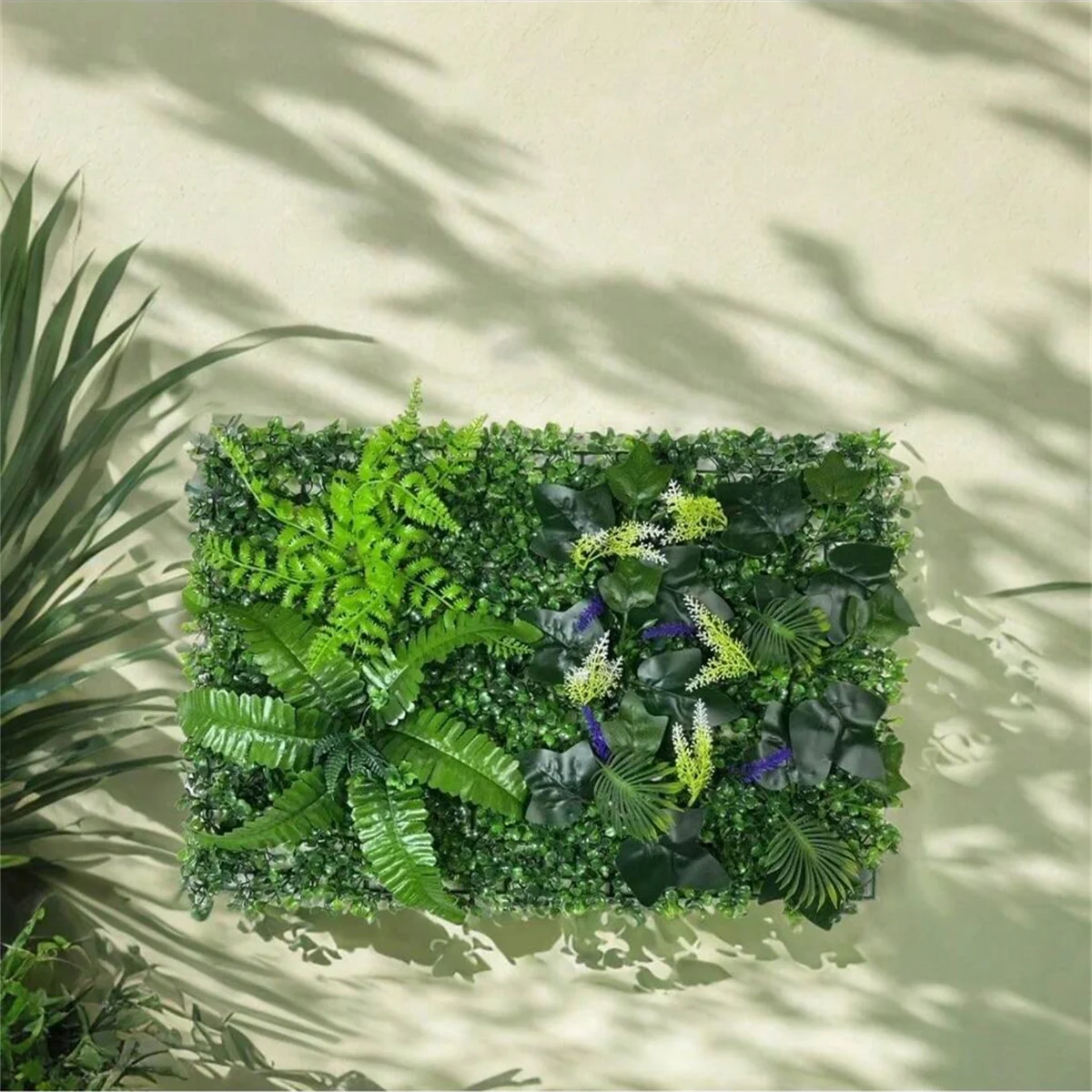 1pc Künstliche Pflanze Wand Panels Buchsbaum Hecke Wand Panels Privatsphäre Bildschirm Zaun Hintergrund für Outdoor Garten Hinterhof Dekor – Detail 2