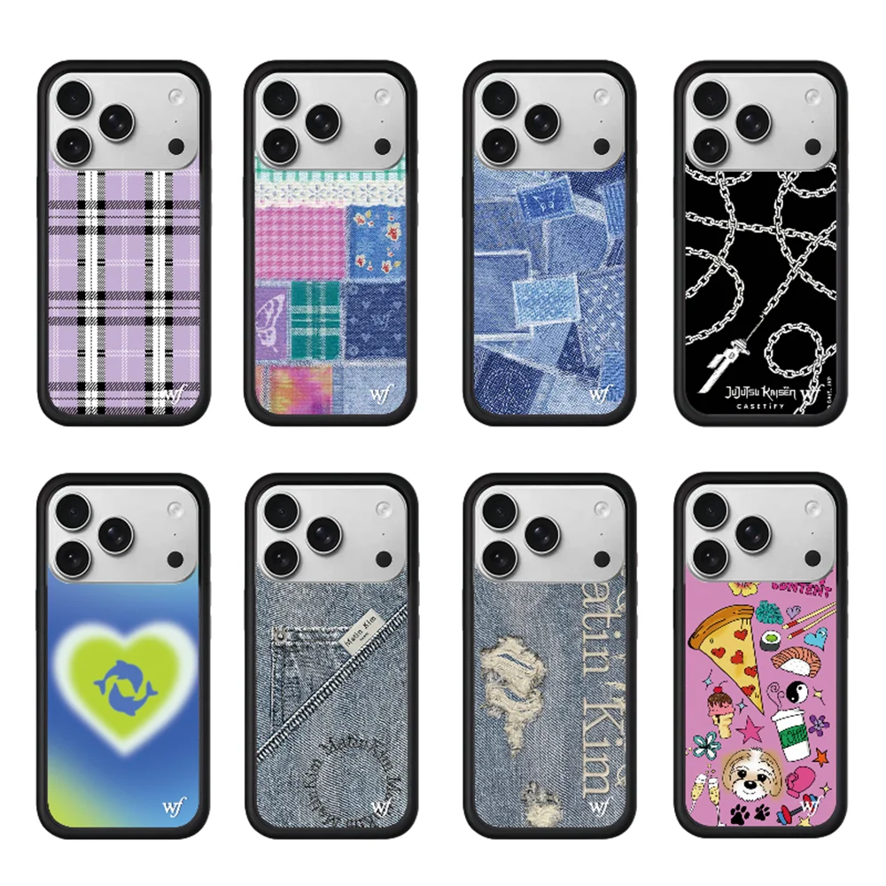 

Wildflower Ins Plaid Fashion Phone Case For iPhone 15 Pro 12 13 14 15 16 Plus Air 17 Pro Max Cases protective cover Cute Fundas