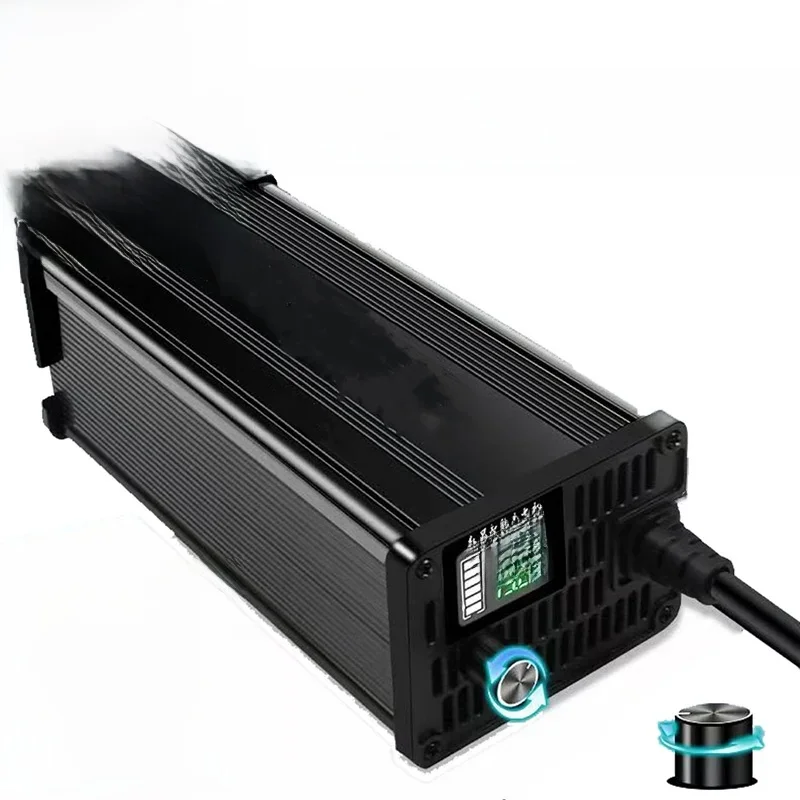 10A 20A 24V 48V 58,4V 72V 60V 67,2V 84V Li-Ion Lifepo4 Lithium Batterie Ladegerät Curren Einstellen 13S Schnelle Ladung 8S 16S 20S 24S teil
