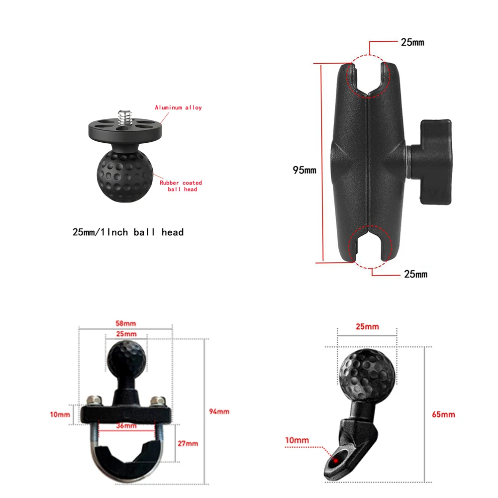 AliExpress ERIKOLE Motorcycle Bicycle Camera Mount Panoramic Selfie Stick Handlebar Bracket for GoPro SJCAM  Insta360 Action Camera Accessory