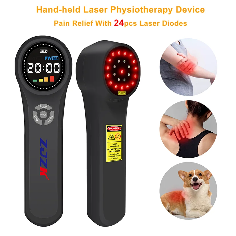 

Class 3B 660nmx16 810nmx4 980nmx4 1760mW Aser Therapy Device for Open Wounds Dogs Deep Tissue Laser Therapy for Neuropathy