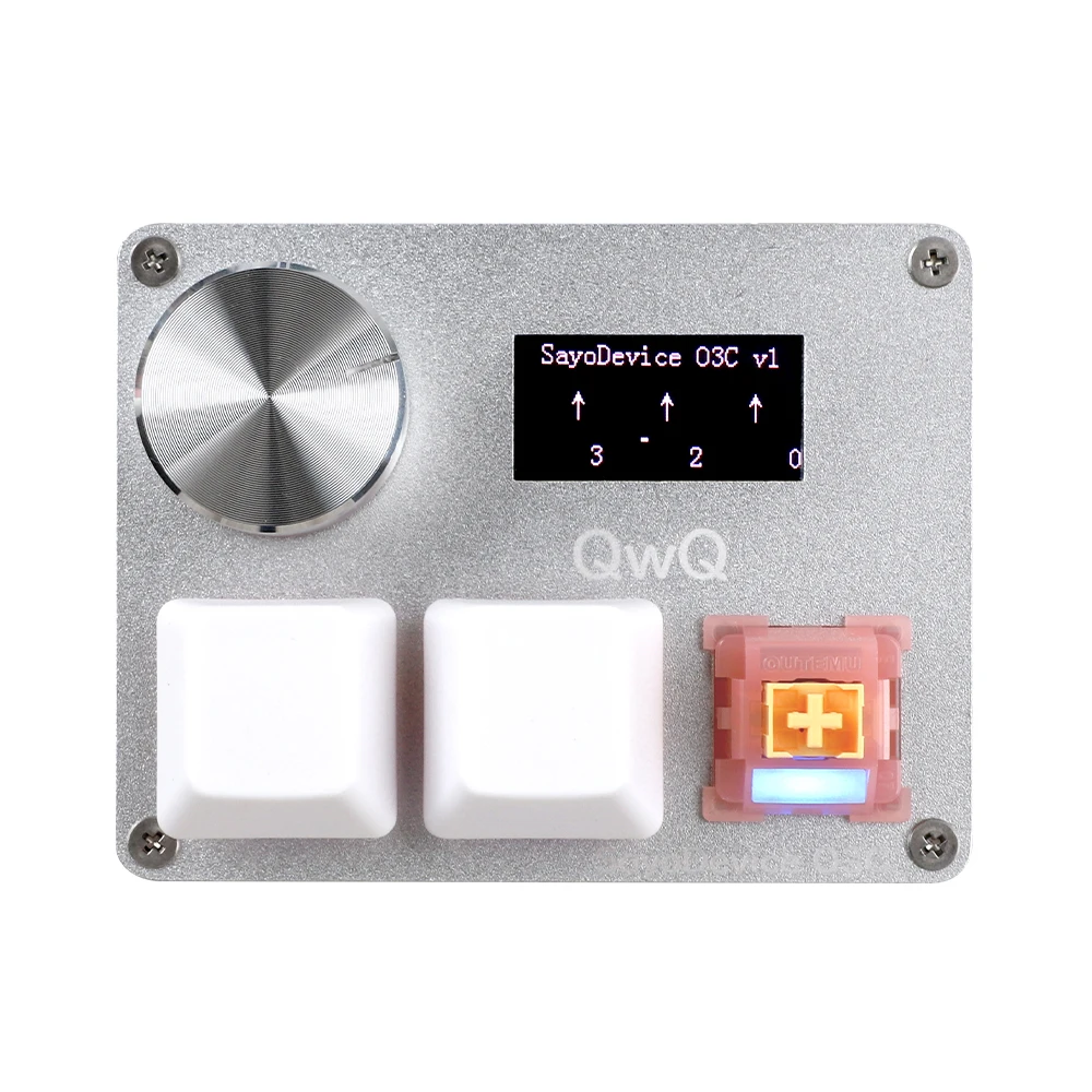 SayoDevice O3C Mini Keyboard with Outemu Silent Peach V3 Switches