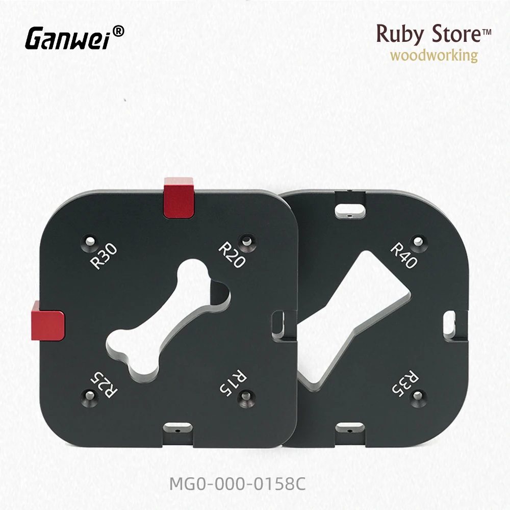 2PCS Ganwei Router Corner Radius Template Jig, Woodworking Tools