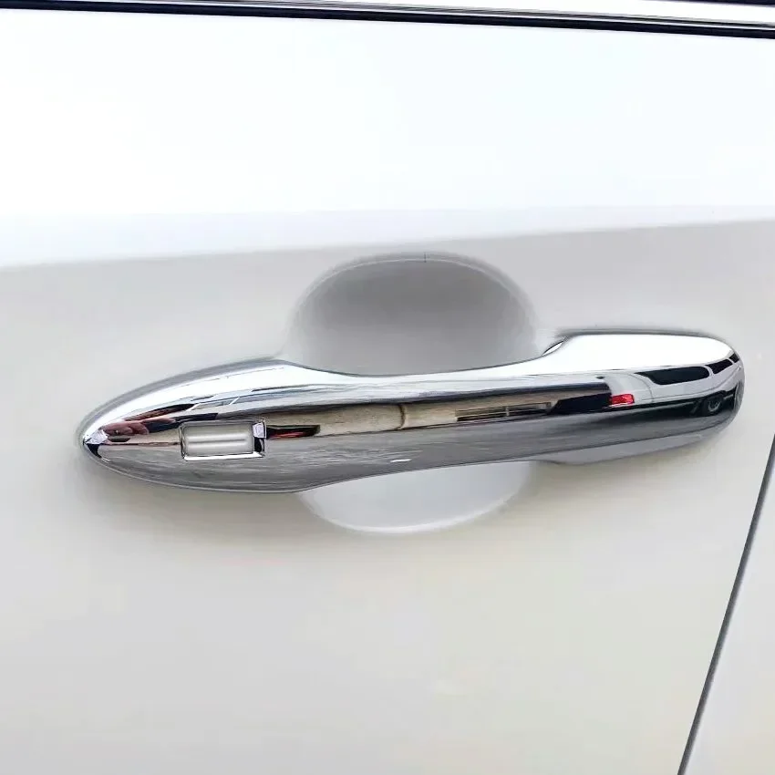 Chrome Door Handle Cover Protector For Toyota Corolla Cross Touring Sport bZ4X Subaru Solterra Suzuki Swace w/ Keyless