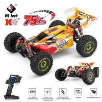 WLtoys 144010 144001 75KM/H 2.4G RC Car Brushless 4WD Electric High Speed Off-Road Remote Control Drift Toys for Children Racing