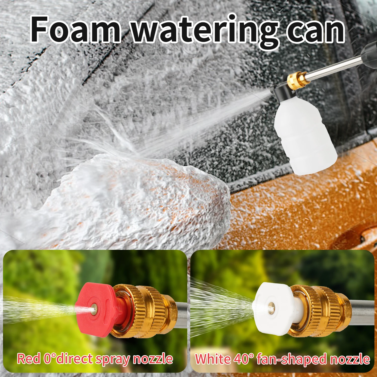 50Bar آلة غسل سيارات بندقية 20000mAh بطارية لاسلكية ارتفاع ضغط رغوة المنتج اللاسلكي سيارة مدفع المياه لتنظيف السيارات حديقة المنزل