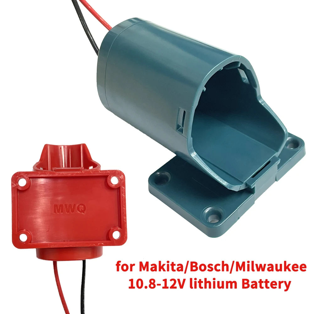 Conector de Alimentação da Bateria Adaptador Suporte da Doca 14awg Fios Conectores Bosch Milwaukee Makita 10.812v