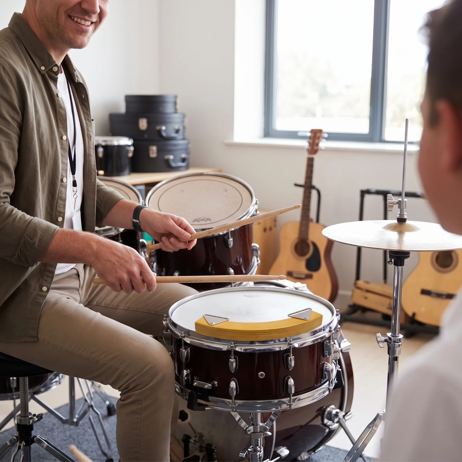 Snare Drum Rimshot Riser Block Professional Drum Rim Cross Stick Tool for Snare Drummers Percussionists Studio Recording
