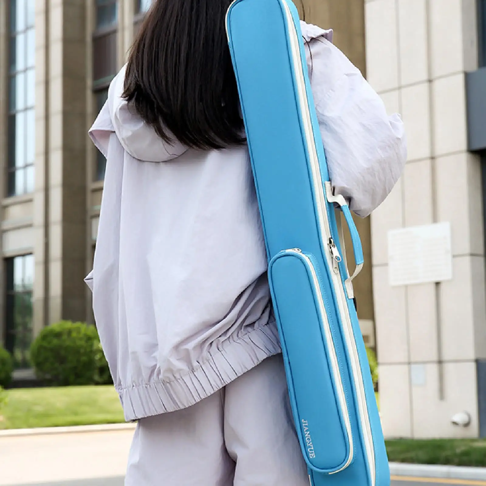 حافظة عصا البلياردو المحمولة مع سحاب منظم جديلة مشتركة حقيبة حماية 1/2 حقيبة حمل النادي ملحقات البلياردو