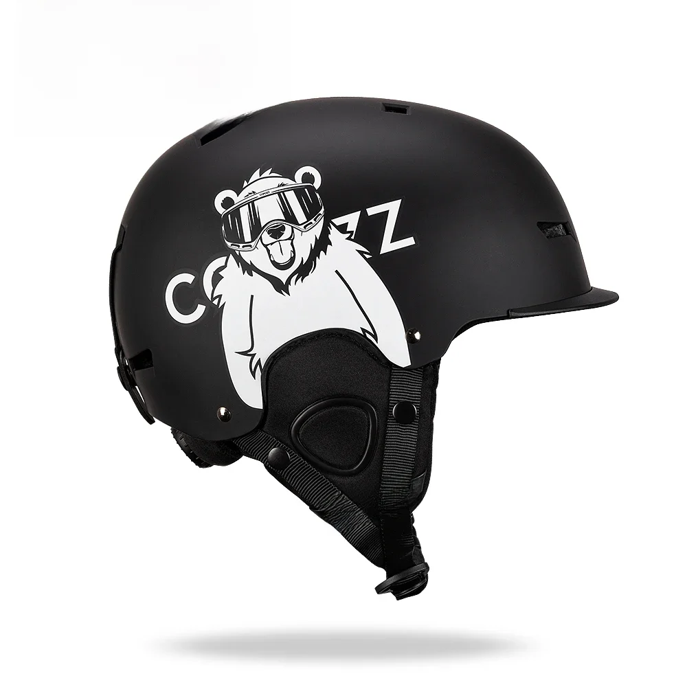 AliExpress COPOZZ New Ski helmet Cartoons Half-covered Anti-impact Safety Helmet Cycling Ski Snowboard Sports Helmet For Adult and Kids