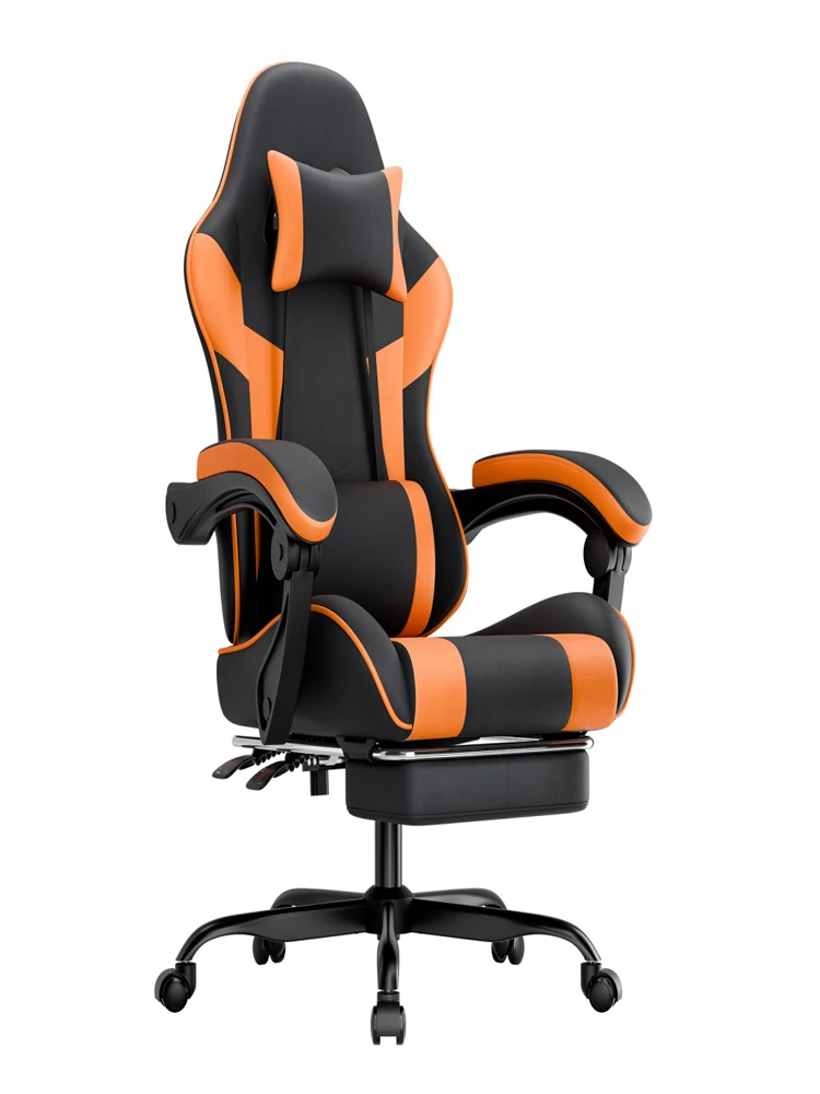 Gamingstoel Ergonomische gamingfauteuil met lendensteun, ademende PU-lederen bureaustoel, comfortabele computerstoel, draagvermogen 2 - afbeelding 2