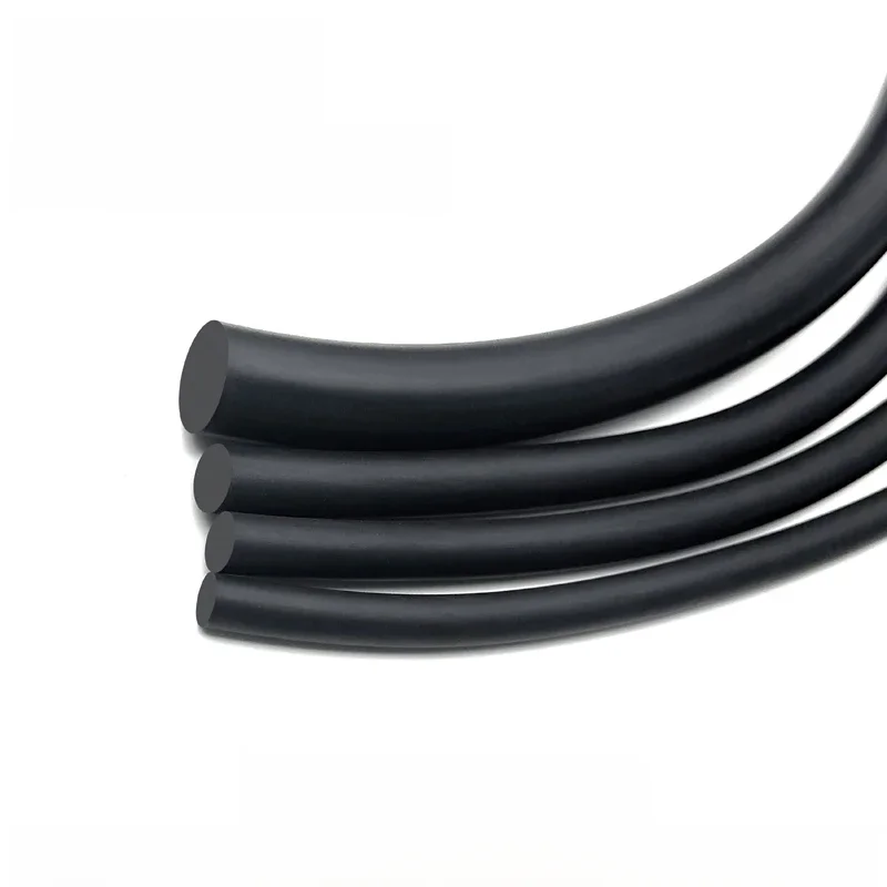 Bande d'étanchéité en caoutchouc noir NBR, 1/5/10M, OD 1 ~ 30mm, corde d'étanchéité en Nitrile résistante à l'huile et aux hautes températures, bande ronde solide de haute qualité