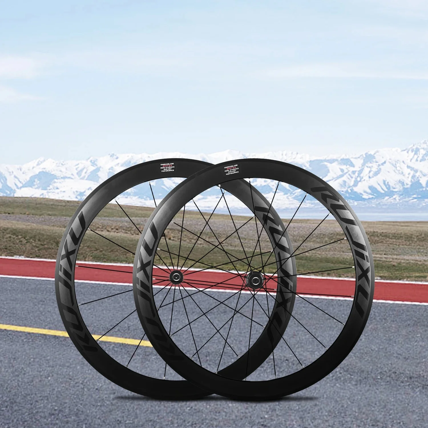 AliExpress RUJIXU 50mm 700C Ultra-Light Carbon Fiber Tube 120 Ring Road Bicycle Wheel Brake Double Aluminum Alloy
