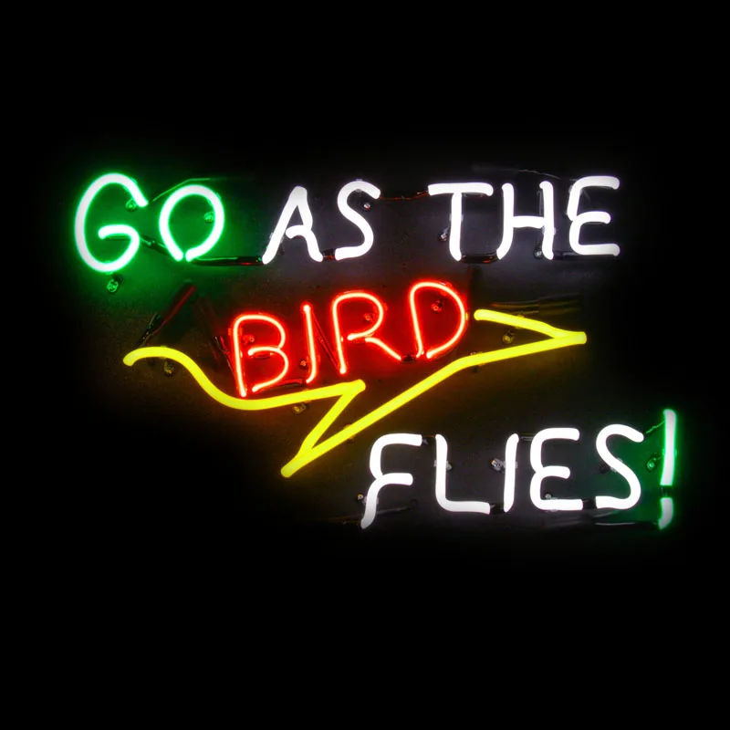 

Neon Sign Go As The Bird Flies Neon Light Lamp Sign Anime Room Decor Inside Retro Wall sign Vintage Neon Beer Station Home Lamps